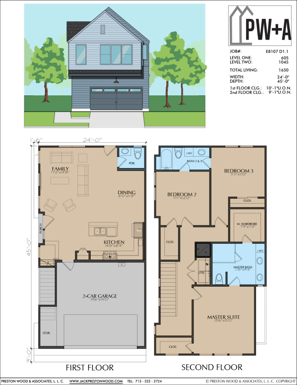 Two Story Home Plan E8107 D1.1