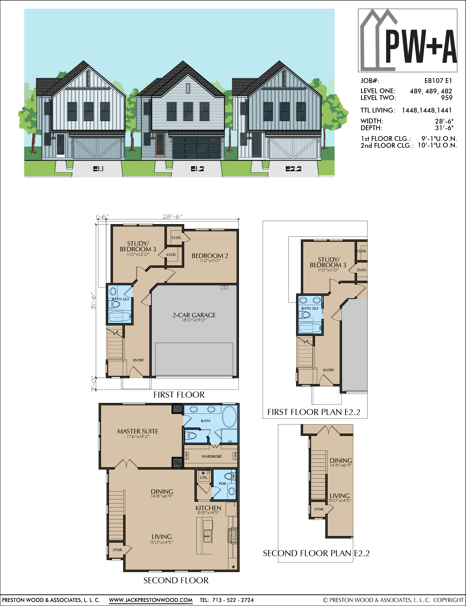 Two Story Home Plan E8107 E1