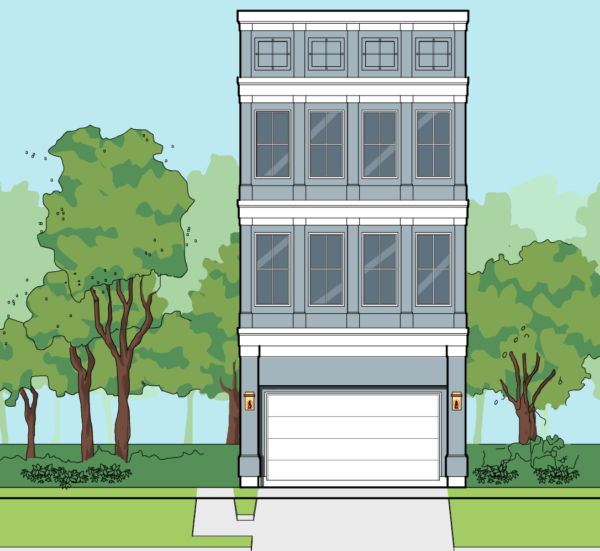 Three Story Home Plan E8130 A2.2R