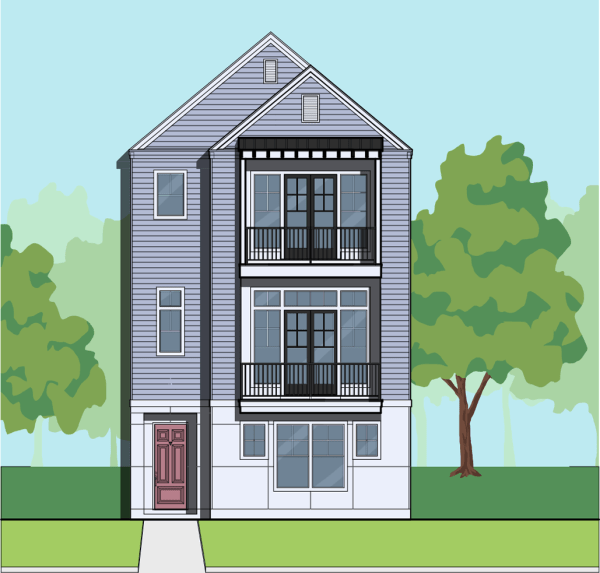 Three Story Home Plan E8141 A