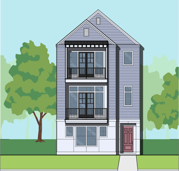 Three Story Home Plan E8141 A