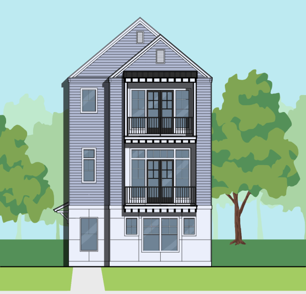 Three Story Home Plan E8141 A