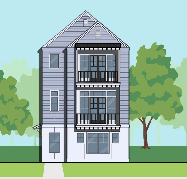 Three Story Home Plan E8141 A