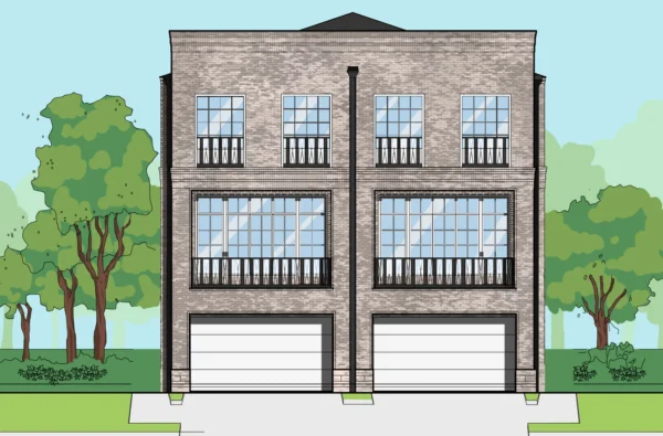 Three Story Home Plan E8154