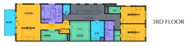 Three Story Home Plan E8154