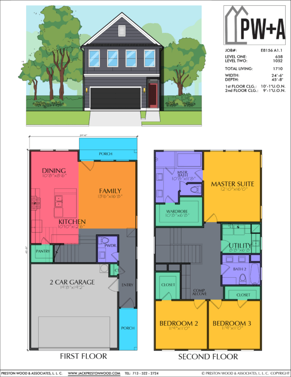 Two Story Home Plan E8156 A1