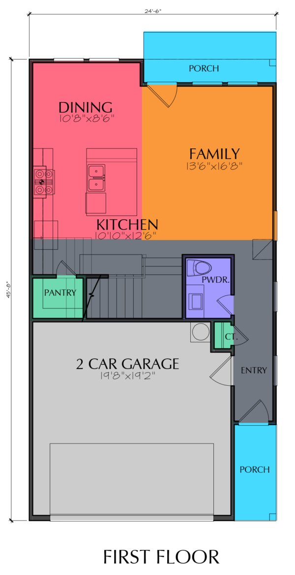 Two Story Home Plan E8156 A1