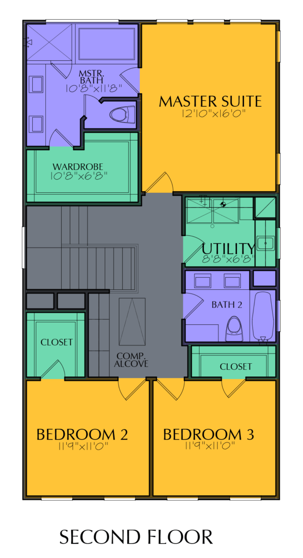 Two Story Home Plan E8156 A1
