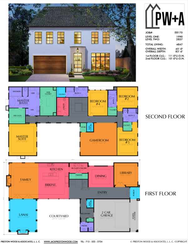 Two Story Home Plan E8175