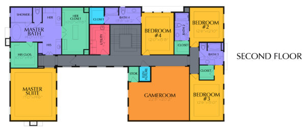 Two Story Home Plan E8175