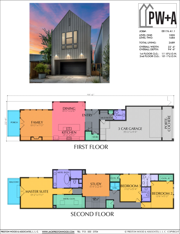 Two Story Home Plan E8176 A1