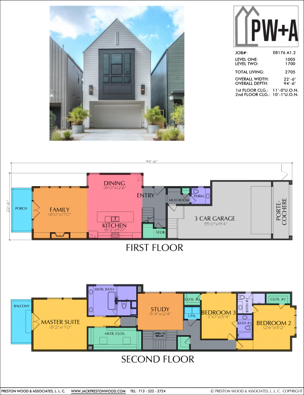 Two Story Home Plan E8176 A1