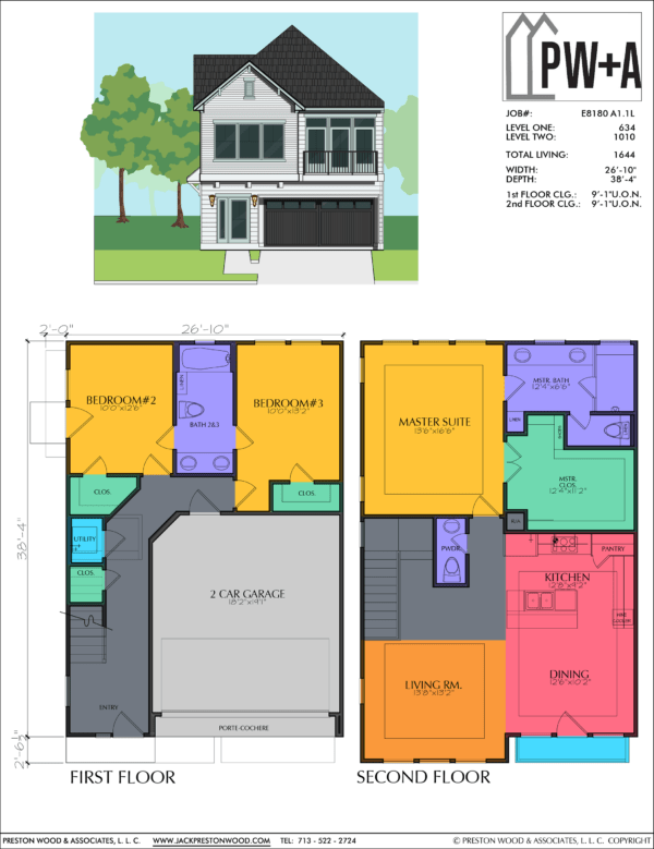 Two Story Home Plan E8180 A