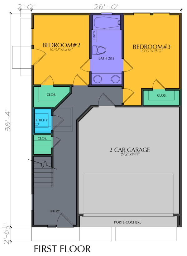 Two Story Home Plan E8180 A