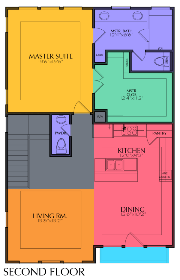 Two Story Home Plan E8180 A