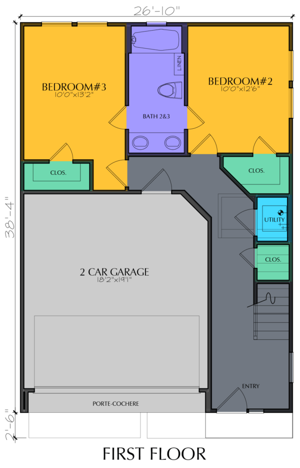 Two Story Home Plan E8180 A