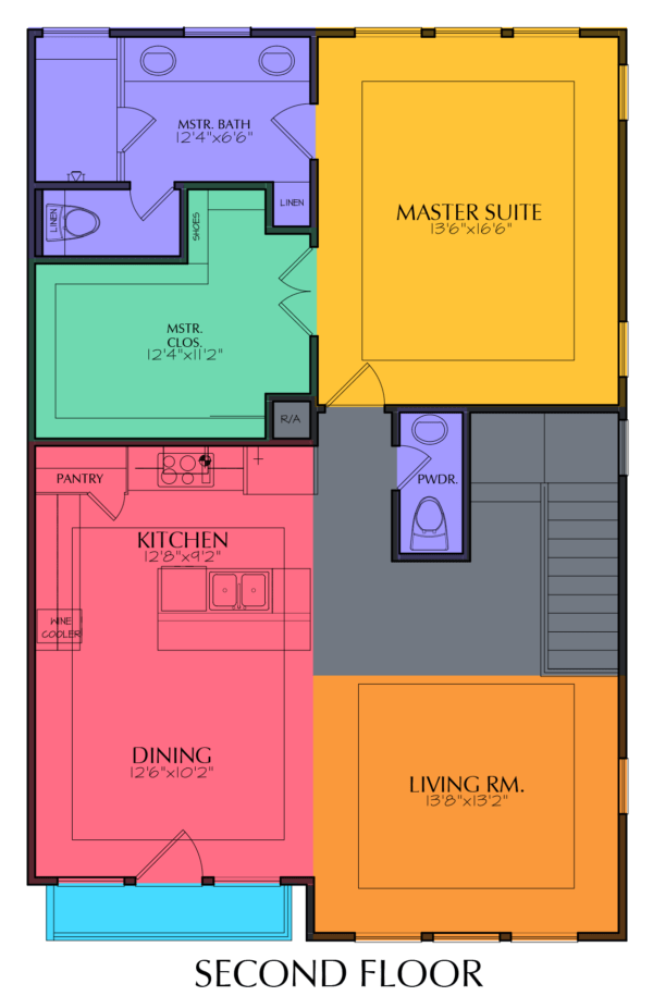 Two Story Home Plan E8180 A