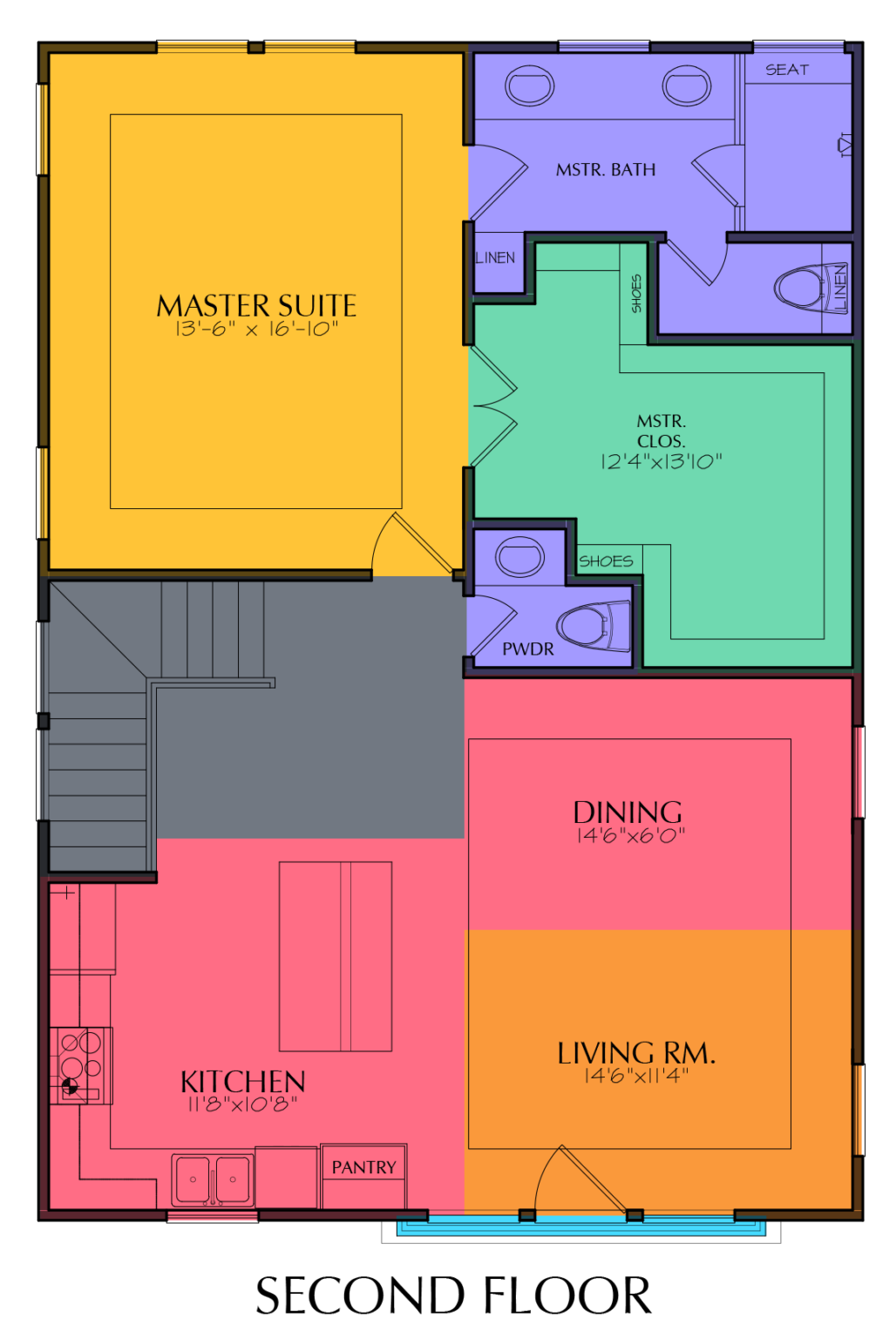 Small Affordable Two Story Home Plan