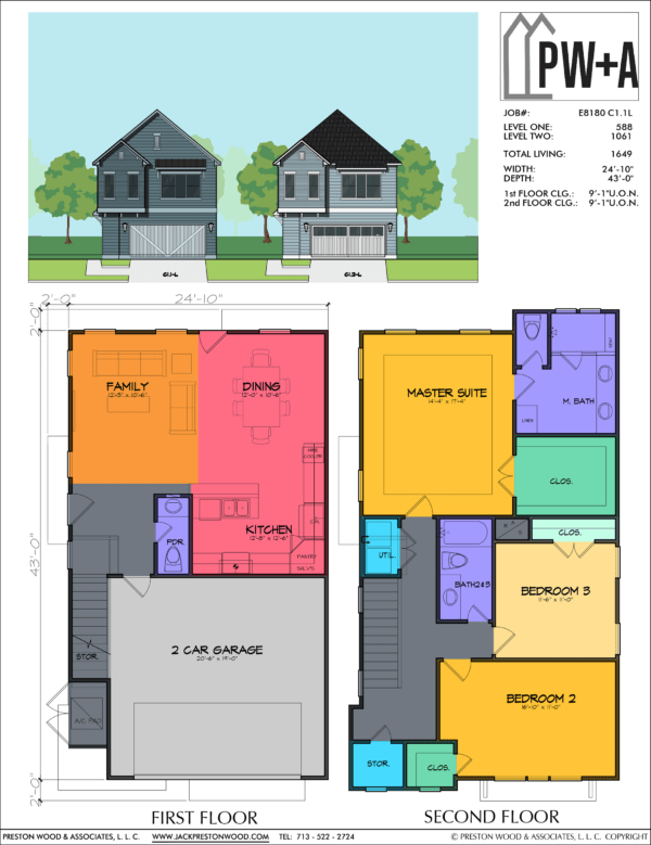 Two Story Home Plan E8180 C1