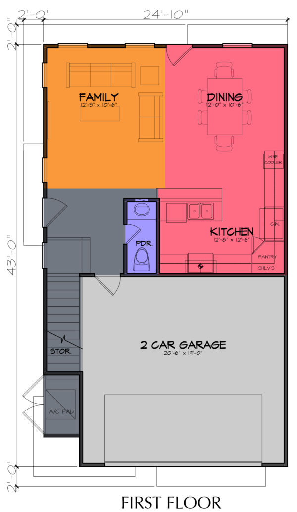 Two Story Home Plan E8180 C1