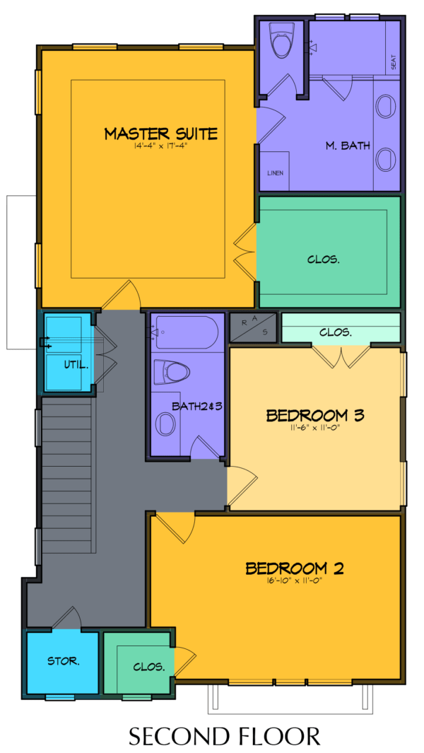 Two Story Home Plan E8180 C1