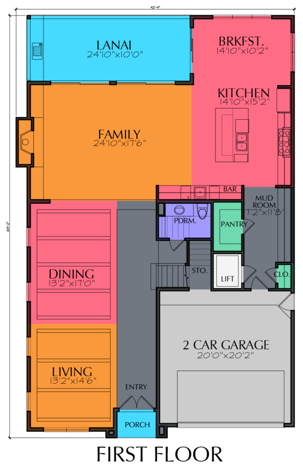 2 1/2 Story Home Plan E8198