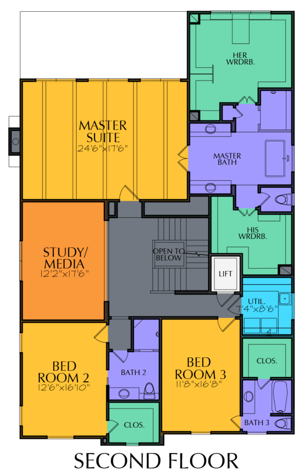 2 1/2 Story Home Plan E8198