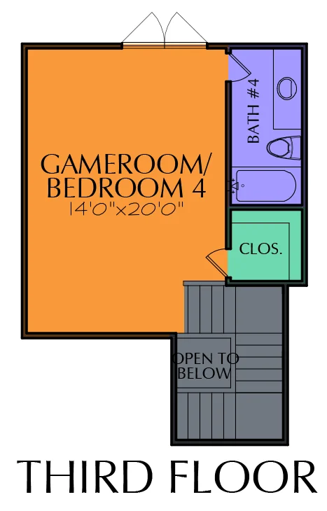 2 1/2 Story Home Plan E8198
