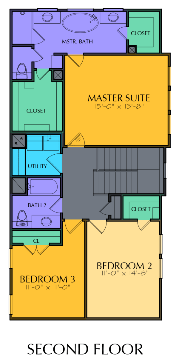 Two Story Home Plan E8218 A1