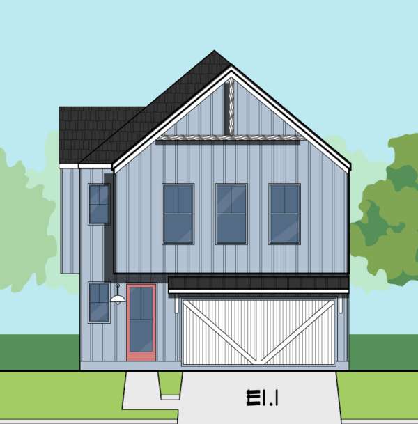 Two Story Home Plan E8218 E1