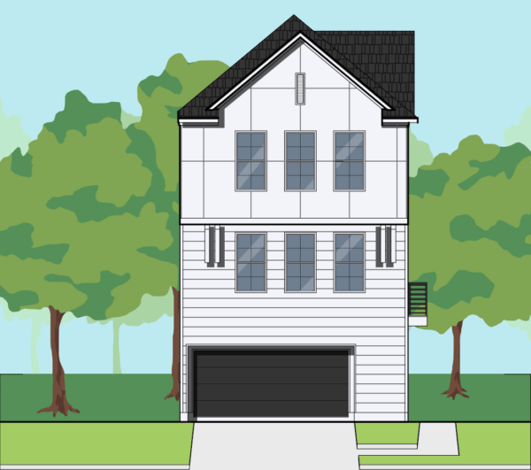 Three Story Home Plan E9052