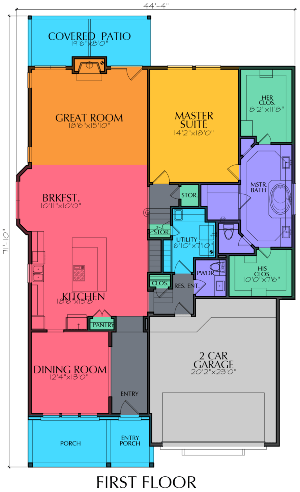 Two Story Home Plan E9078