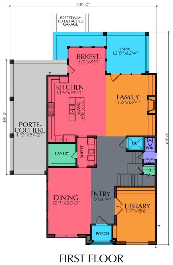 Three Story Home Plan E9082