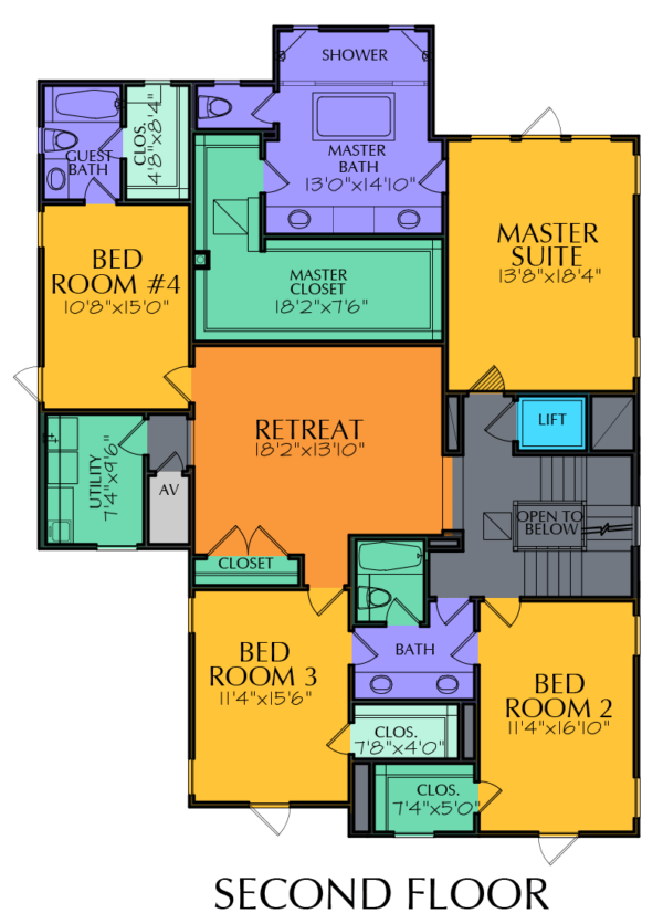 Three Story Home Plan E9082