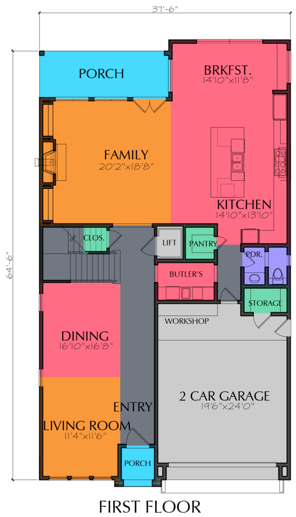 Two Story Home Plan E9088