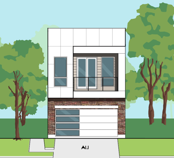 Two Story Home Plan E9126 A