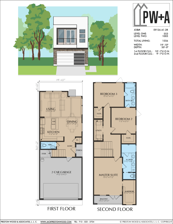 Two Story Home Plan E9126 A