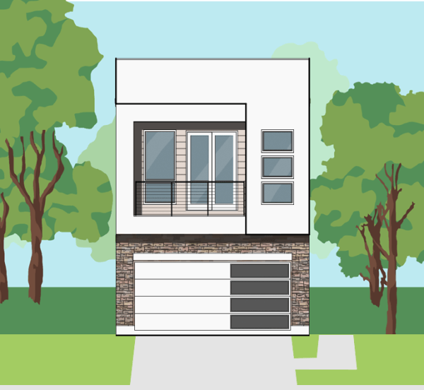 Two Story Home Plan E9126 A