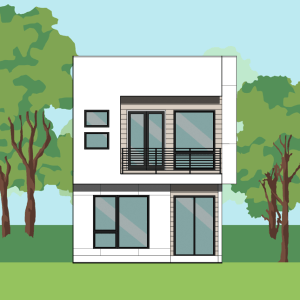 Two Story Home Plan E9126 A2.2 & A4.3