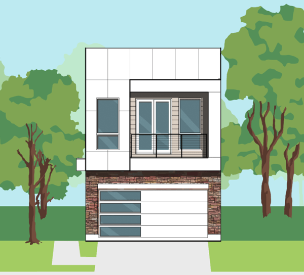 Two Story Home Plan E9126 A
