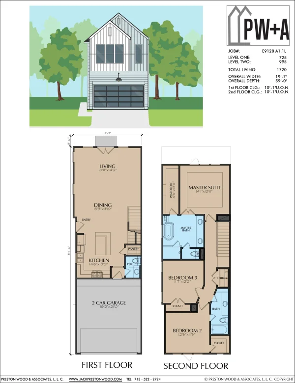 Two Story Home Plan E9128 A1