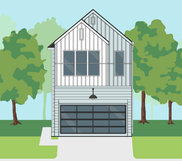 Two Story Home Plan E9128 A1