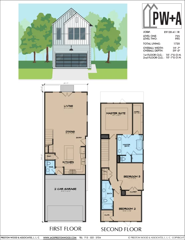 Two Story Home Plan E9128 A1