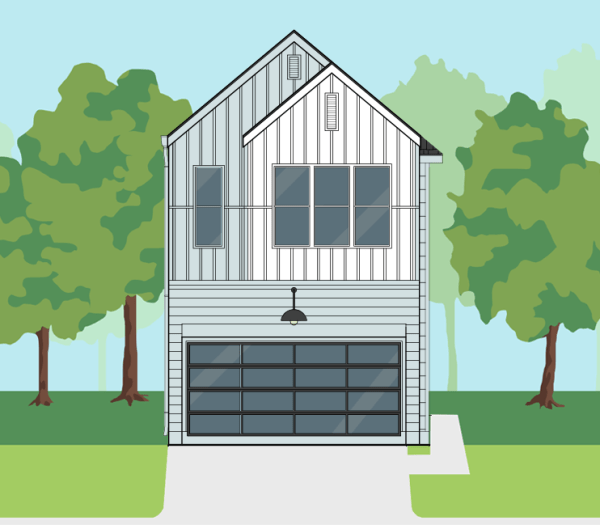 Two Story Home Plan E9128 A1