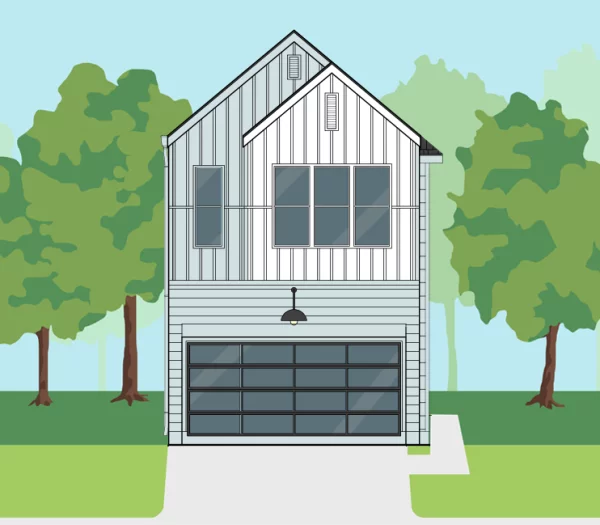 Two Story Home Plan E9128 A1