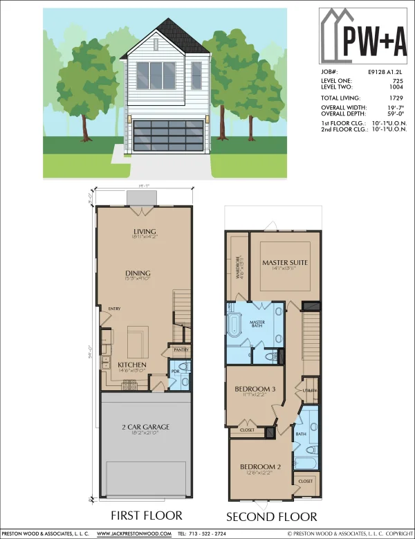 Two Story Home Plan E9128 A1