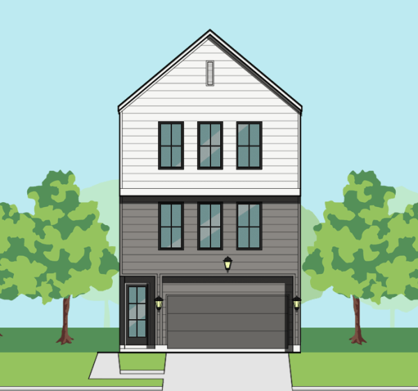 Three Story Townhome Plan E9253 A