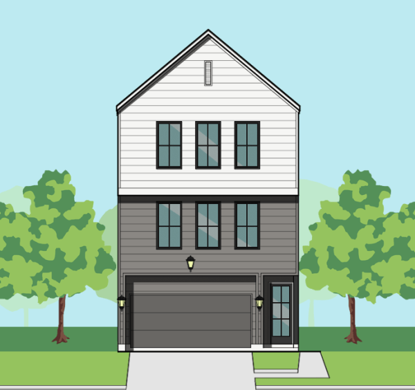 Three Story Townhome Plan E9253 A
