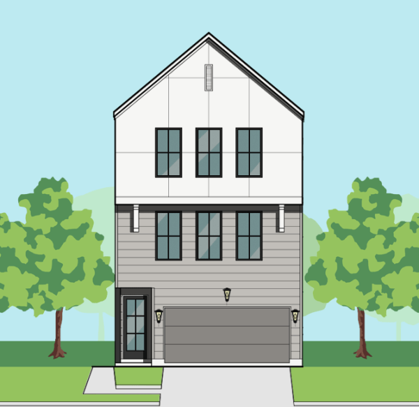 Three Story Townhome Plan E9253 A