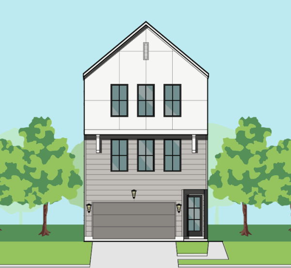 Three Story Townhome Plan E9253 A